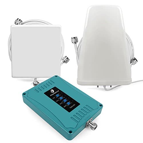 Cell Phone Signal Booster for Home and Office Use - Boost Voice, 3G and 4G LTE Data - 700/850/1700/1900Mhz 5-Band Repeater Antennas