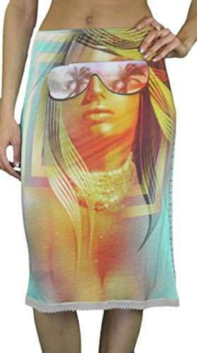 Women's Graphic Pencil Skirt Multi-Color