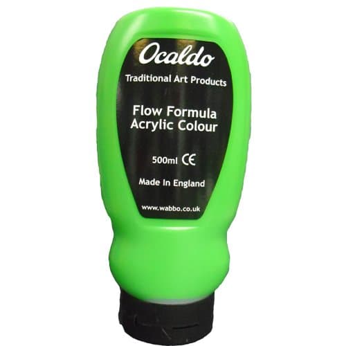Ocaldo 500 ml Free Flow Acrylic Paint, Leaf Green by Ocaldo
