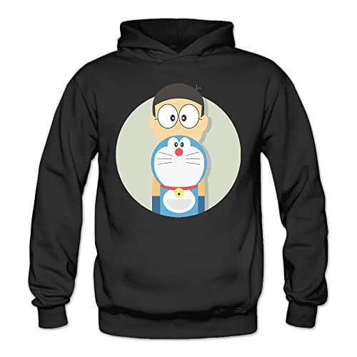 MSKOOK Women's Doraemon Hooded Sweatshirt