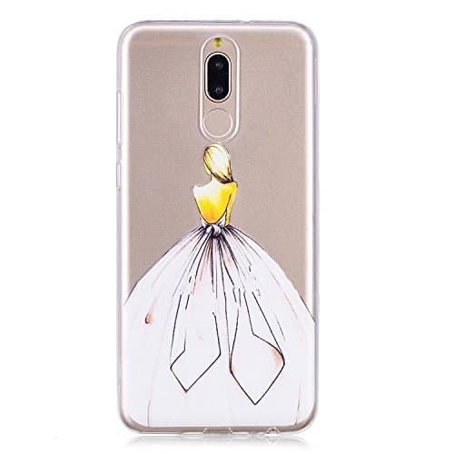 Huawei Mate 10 Lite Crystal Clear Ultra Thin Hard Case Cover Nnopbeclik Huawei Mate 10 Lite Mobile Case Premium Flexible Silicone Case in Transparent TPU Soft Case Protective Cover Slim Case for Huawei Mate 10 Lite 5.9 Inches #17