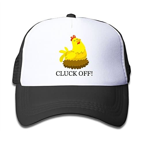 Rspwkg Cap Cluck Off Boys Funny Snapback Mesh Cap Durable Unconstructed Polo Mesh Caps
