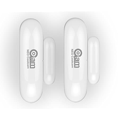 Coolcam Worlds Smallest Discreet Compact WiFi Easy Install, Battery Operated, Door Sensor (4PK)