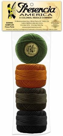 Presencia Finca Perle Cotton Size #8 Thread Sampler Pack for Sashiko, Embroidery, and Quilting (BS Bertie's Winter)