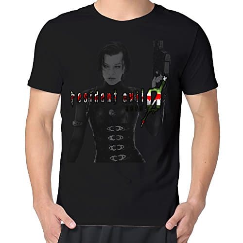 The Resident Evil Collection Painted Design Man's Short Sleeve T-shirts Vintage Crew Neck