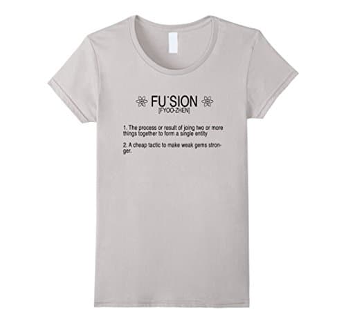 Women's Fusion Definition Tee Shirt Large Silver