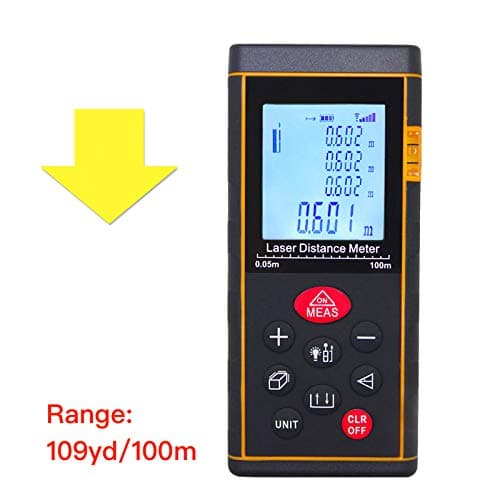 109yd/100m Handheld laser distance meter, laser rangefinder, range finder sensor distance Measurement Area Volume Measurement