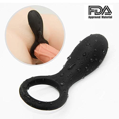 Black Strong Vibration 6 Speed Silicone Co Ckring