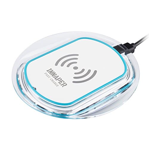 Fast wireless charger, INNAPER Fast Charge Qi Wireless Charging Pad for Samsung Galaxy S7, S7 Edge, Note 5, S6 Edge Plus and Other Qi-Enabled Devices -Blue
