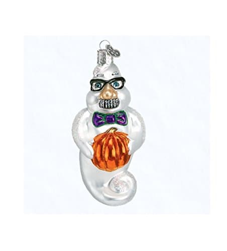 Grouchy Ghost Old World Halloween Ornament