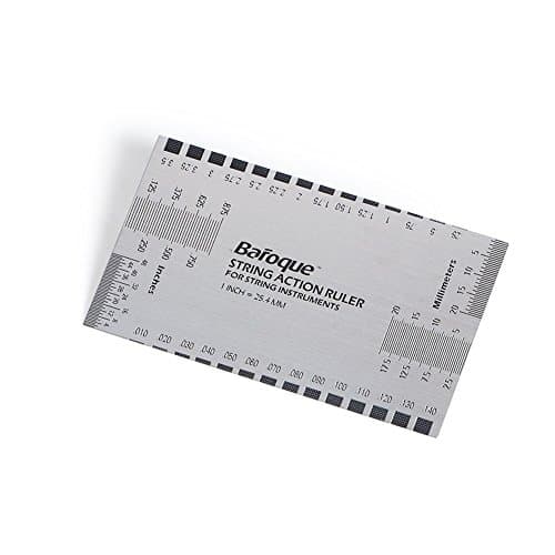 String Action Ruler Gauge Luthier Tool Tool Both Metric &amp; Imperial for Guitar Bass Mandolin Banjo