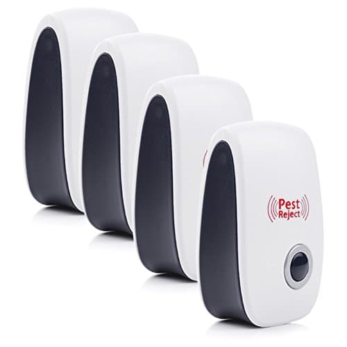 4 Pack Pest Control, Electronic mosquito repellent,Ultrasonic insect repellent for Insects, Rodents, Mice, Rats, Roaches, Ants,Spiders, Flies, Eco-Friendly