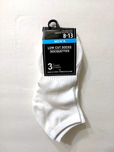 Men’s Size 8-13 Low-Cut Athletic Socks, 3-ct. Packs