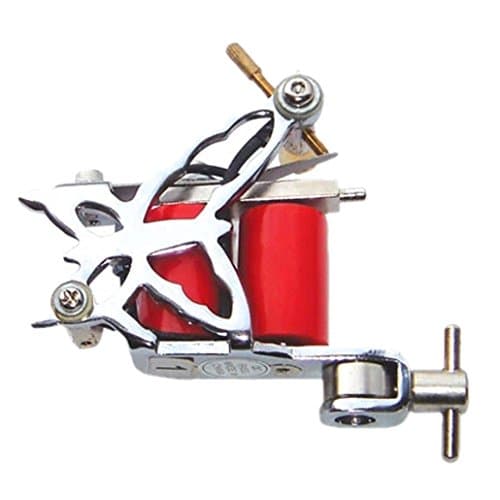 DEHANG 8 Wrap Butterfly Tattoo Machine Dual Coils - Silver