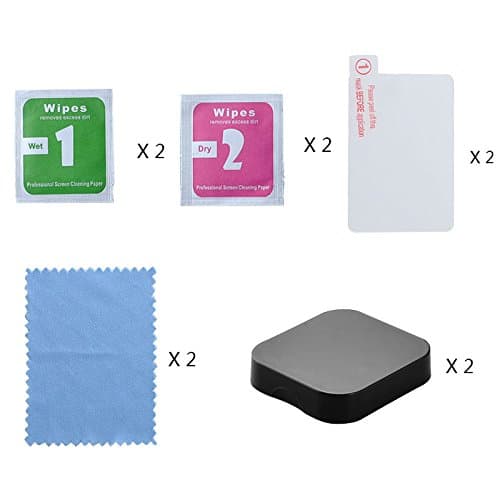 SyndeRay Ultra-Clear Tempered Glass Screen Protector and Lens Cap Cover for GoPro HERO5 Black Action Camera