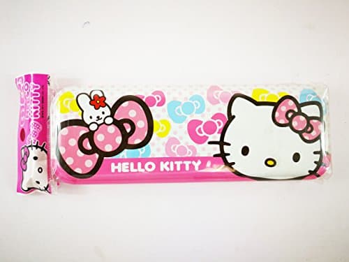 JUL PRODUCTS Hello Kitty Pen Pencil Box Holder Organizer Red Pink Cute Girl (Pencil Pink With Colorful Bow Ties)