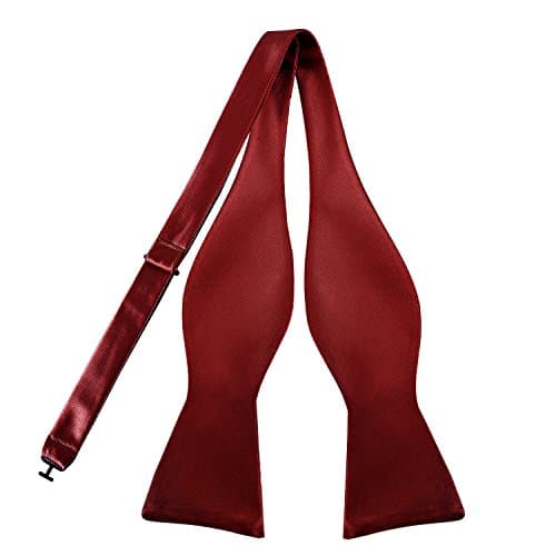 Mens Exquisite Woven Silk Self Bowtie Solid Plain Bow Ties