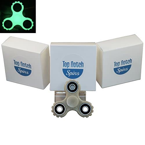 Top Notch Spins Glow In The Dark EDC Fidget Spinners Toys Helps Relieve Stress Anxiety and ADHD