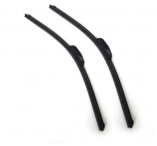 A Set of 2 U/J Hook Type Bracketless Driver and Passenger Side Windshield Wiper Blades - Audi A4 96-01