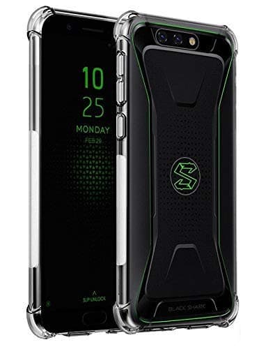 Lustree n Case Cover [Protective + Anti Shock Proof CASE], Xiaomi Black Shark 2 Dual Back Cover Case - NewLike Transparent Silicon Case