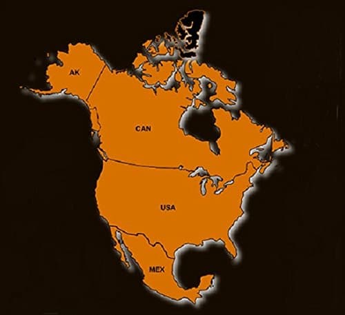 North America GPS Map 2018 for Garmin Devices