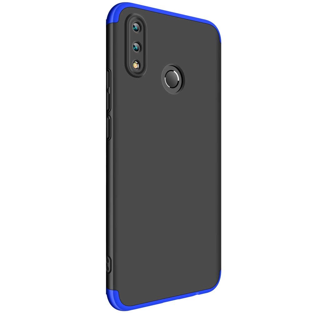 for Huawei Nova 3i P Smart+ Case, 360 Degree Full Protection + Ultra Thin Protective Hard PC Shockproof Back Full Cover Case for Huawei Nova3i / P Smart Plus (Blue & Black)