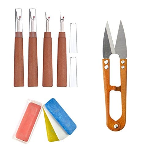 DTTUN 9 Piece Seam Ripper Thread Cutter and Tailors Chalk Handy Thread Cutter Stitch Ripper Sewing Tools