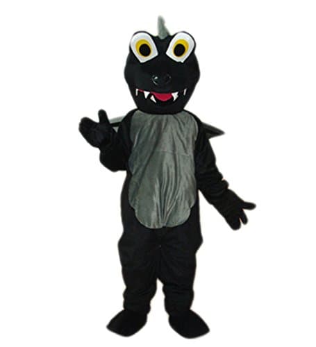 MascotShows Dinosaur Plush Mascot Costume (black)