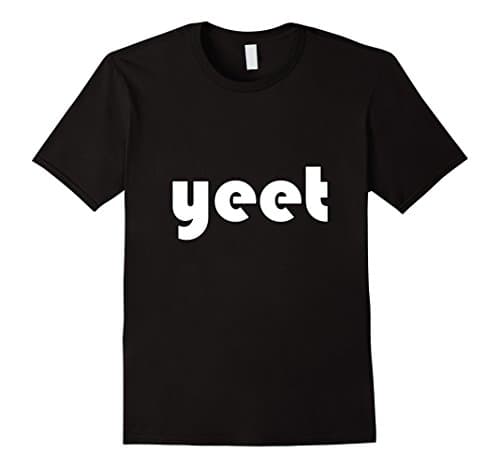 Mens T-shirt Yeet Medium Black