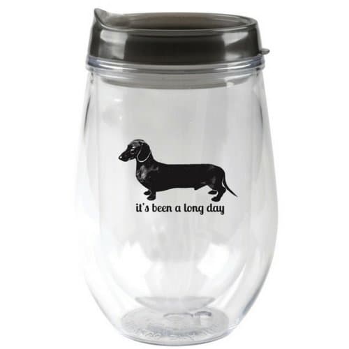 It’s Been a Long Day Stemless Glass (Black, Plastic)