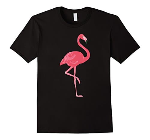 Mens Pink Flamingo Shirt Medium Black