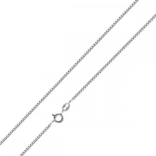 Sterling Silver High Polish 0.80 MM Box Chain #Box-0.80 (18")