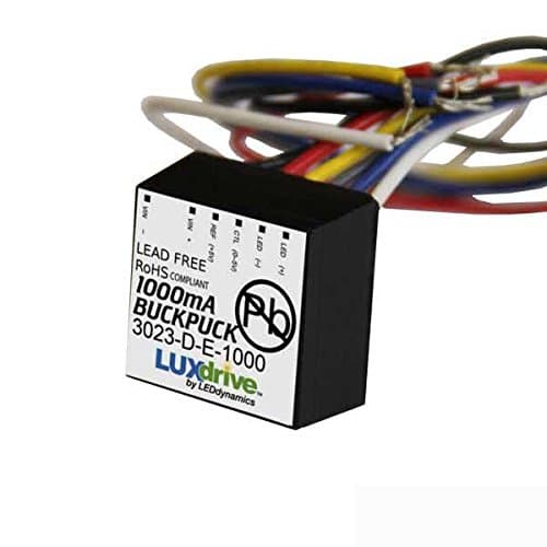 LuxDrive Wired BuckPuck - 1000mA Constant Current LED Driver with Dimming by LuxDrive
