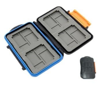 Harrd Shell Water Resistant Multi Use Memory Card Case for SD/SDHC/SDXC/microSD/microSDHC/microSDXC/Pro Duo/Compact Flash Cards (4CF 8XD 8microSD Hard Shell)