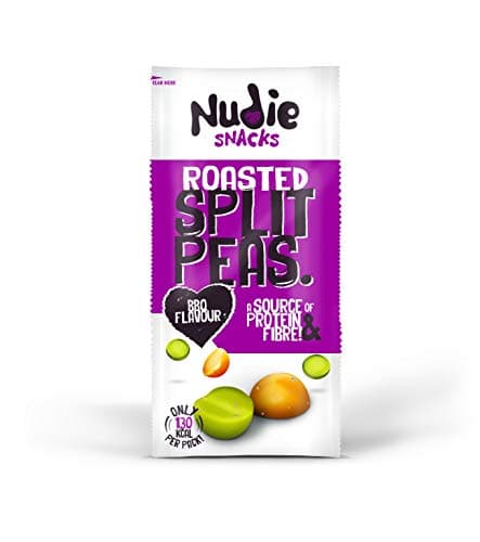 NUDIE SNACKS | Split Peas BBQ Flavour | 4 x 30g (UK)