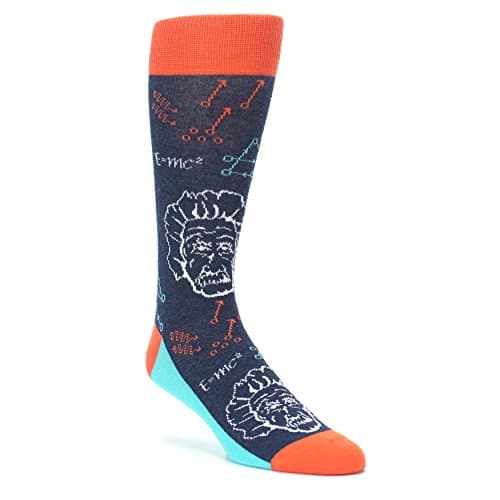 Statement Sockwear Einstein Math Genius Novelty Men's Dress Socks