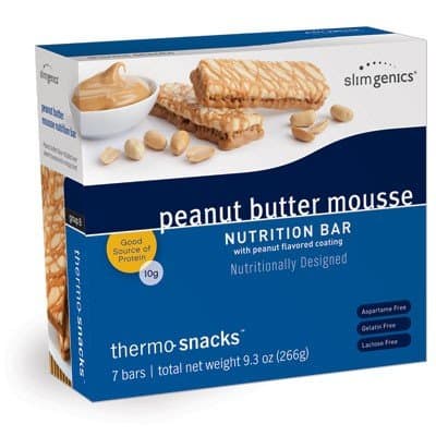 SlimGenics Thermo-Snacks ® |10g Protein Bars - Reduce Cravings, Increase Energy, Enhance Weight Loss Results - Kosher Certified, 150 Calories - 7 bars | Peanut Butter