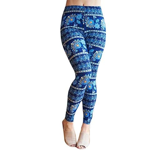 White Plum Vine Time Print Leggings- Plus Size!