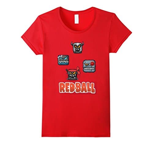Women's Red ball 4 Crazy T-shirt Medium Red