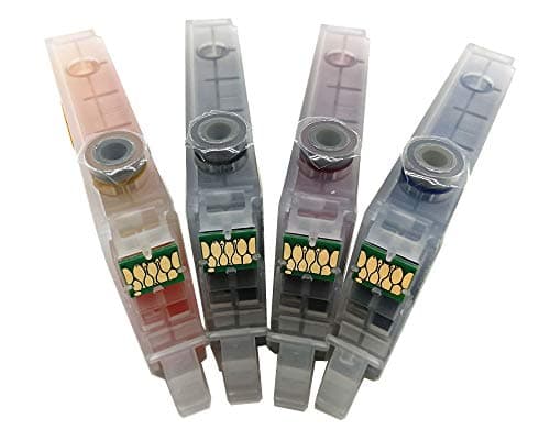 HEMEI Compatible with 27 or 27XL Ink, Prefilled Refillable Ink Cartridge Work With WorkForce WF-3640DTWF WF-7110DTW WF-7610DWF WF-7620DTWF WF-7720DTWF WF-7715DWF WF-7710DWF WF-7210DTWF Printer