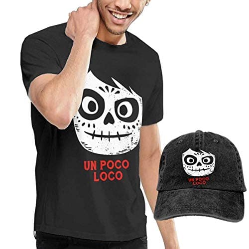 SOTTK Poco Loco Coco Men's Comfortable T-Shirts Caps Combination Black