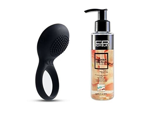 Svakom Luxury Poweful Ultra Soft 5 Mode Vibe Ring & Hypoallergenic 5 Oz Personal Lubricant Forplay Gel Plus Premier