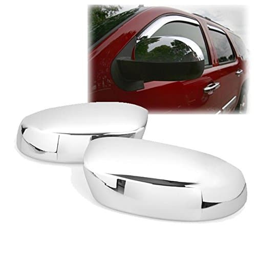 Triple Chrome Upper Top Half Mirror Cover Trims Fit for Chevy Silverado GMC Sierra 1500 2500 3500 2007-2013