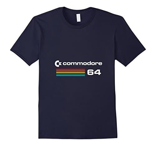 Men's Commodore 64 T-Shirt Large Navy