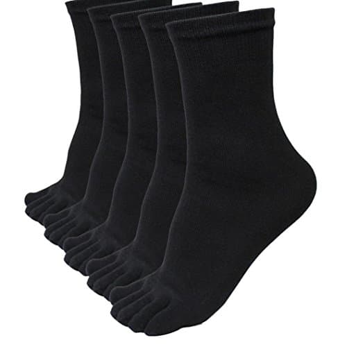 Five Finger Toe Socks, Shensee Toe Socks Soft Running Sport Socks for Mens, 5 Pairs Socks Included