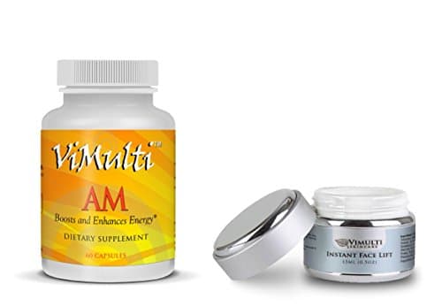 ViMulti AM Extra Strength DHEA Supplement PLUS ViMulti Novage Instant Face Lift and Anti-Wrinkle Cream. An Age-Defying Combination.