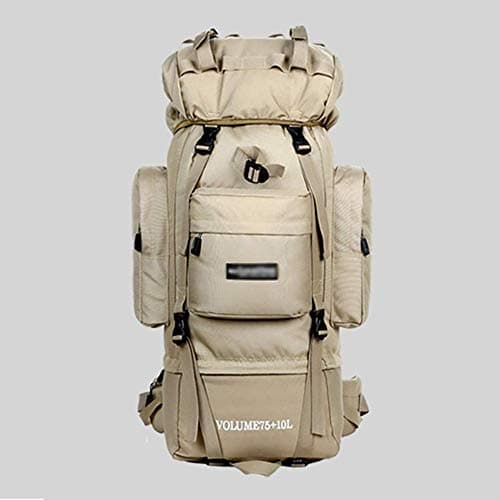 Fishroll Lightweight Backpack, Large Capacity Mountaineering Bag Waterproof 85L Bracket Backpack Outdoor Bag Hiking Camping Travel Luggage Backpack Men And Women 60x33x25cm (color : Camouflage)