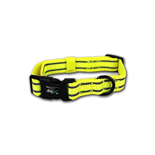 doggo Reflective Nylon Collar, Small, Neon Yellow