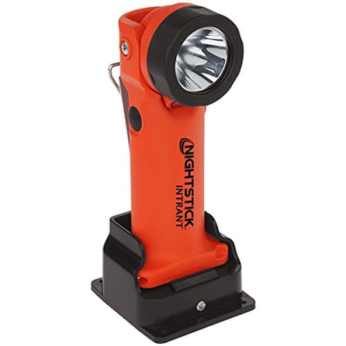 NightstickIntrant Intrinsically Safe Dual Angle Light-Rechargeable, Aluminum, Red