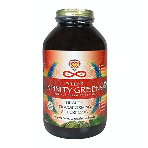 Infinity Greens: Superfood Formula for Weight-Loss, Life-Force & Longevity. 100% Organic & Wild-Harvested. (Powder, 12 oz)